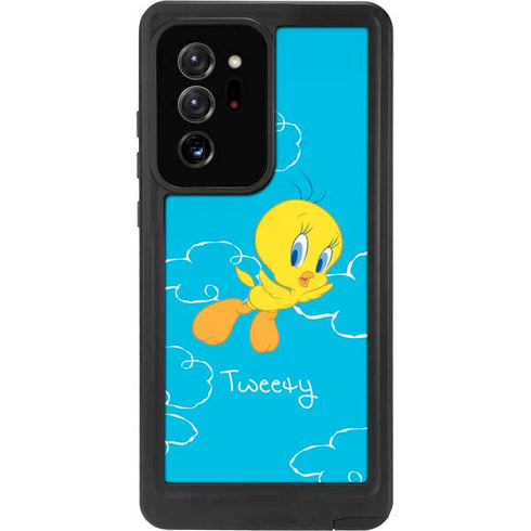 Looney Tunes Tweety Bird Flying Galaxy Note20 Ultra 5G Waterproof Case